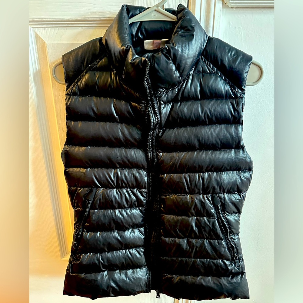 SAM. Black Quilted Puffer Vest